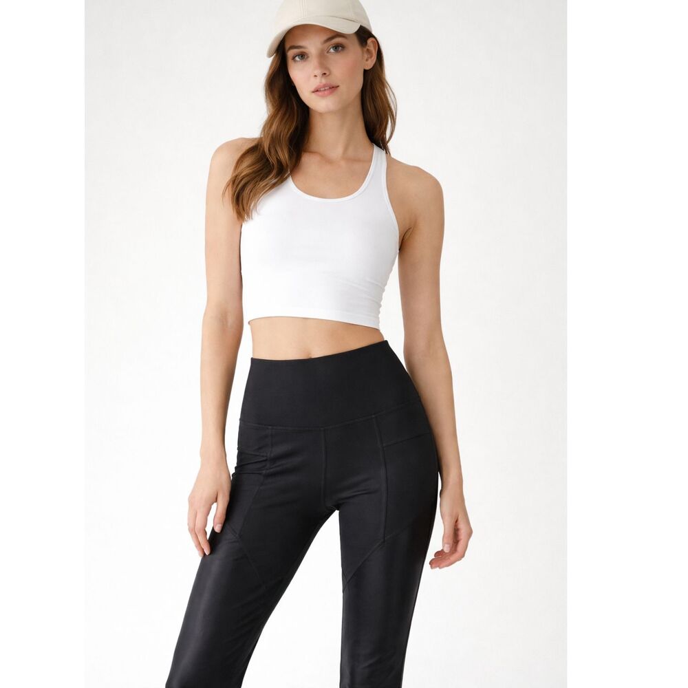 Wear it to Heart Side Mesh High Waist Leggings in Black M